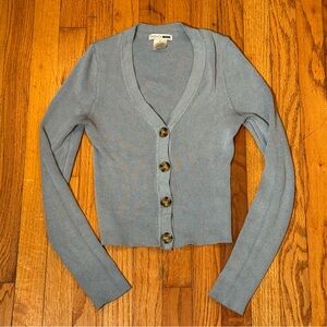 Fashion Nova Light Blue Cardigan Sweater